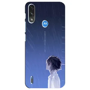 Чехол с персонажами АНИМЕ на Motorola E7 Power (Anime L)