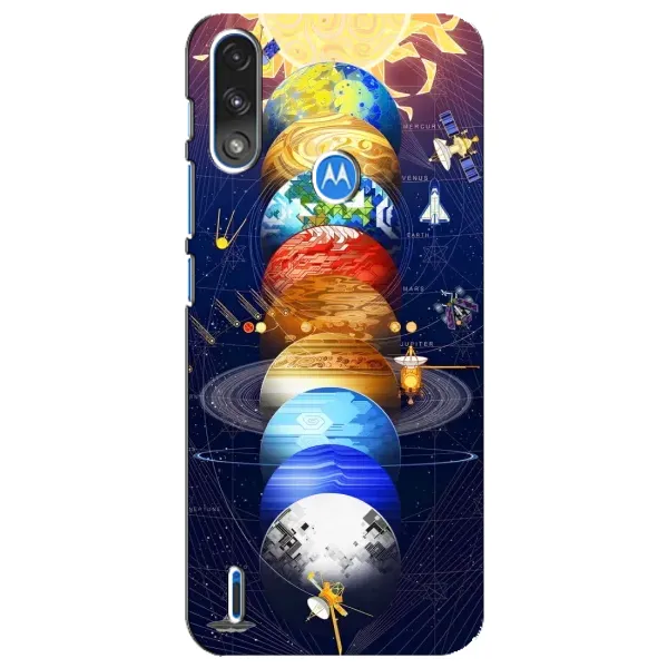 Чехол с рисунком «Арт планети» для Motorola E7 Power Чехол с рисунком «Арт планети» для Motorola E7 Power