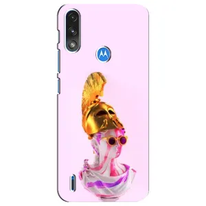 Чехол с Прикольным принтом на Motorola E7 Power (АРТ Статуя)