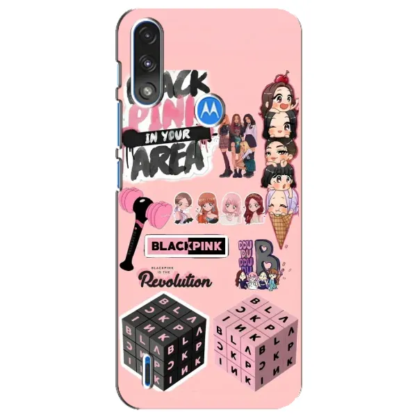 Чехол с рисунком «BLACK PINK коллаж» для Motorola E7 Power Чехол с рисунком «BLACK PINK коллаж» для Motorola E7 Power