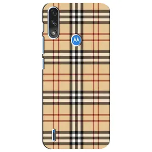 Чехол с рисунком «Burberry стиль» для Motorola E7 Power