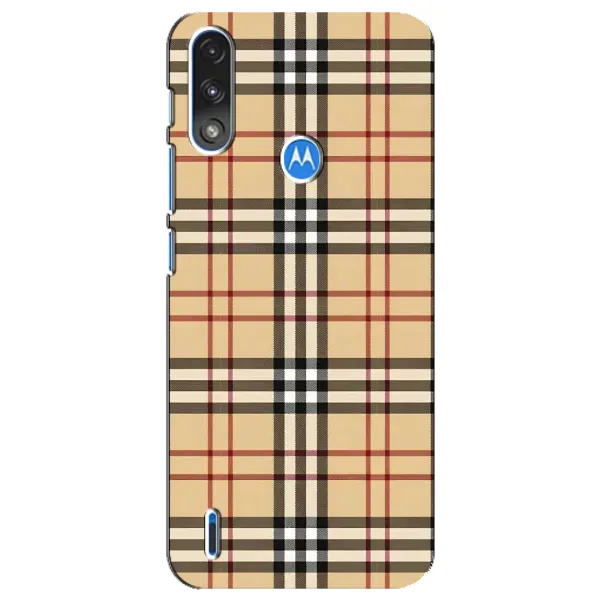 Чехол с рисунком «Burberry стиль» для Motorola E7 Power