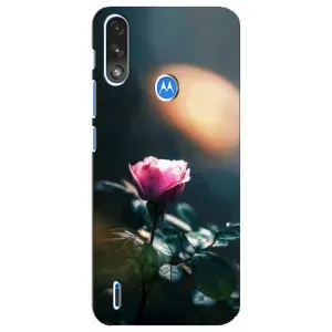 Чехлы с принтом Розочки для Motorola E7 Power (Цветок ночной)