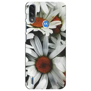 Чехол с ромашками на Motorola E7 Power (Цветы Ромашки)