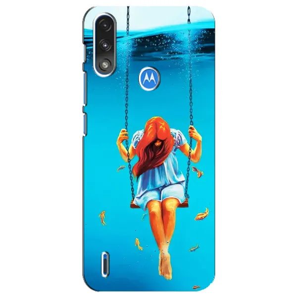 Чехол с рисунком «Девушка на качели» для Motorola E7 Power Чехол с рисунком «Девушка на качели» для Motorola E7 Power
