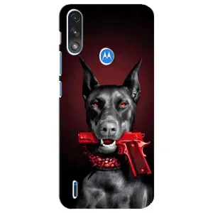 Чохол ДОБЕРМАН для Motorola E7 Power (Доберман злий)