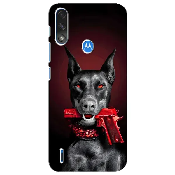 Чехол с рисунком «Доберман злой» для Motorola E7 Power Чехол с рисунком «Доберман злой» для Motorola E7 Power