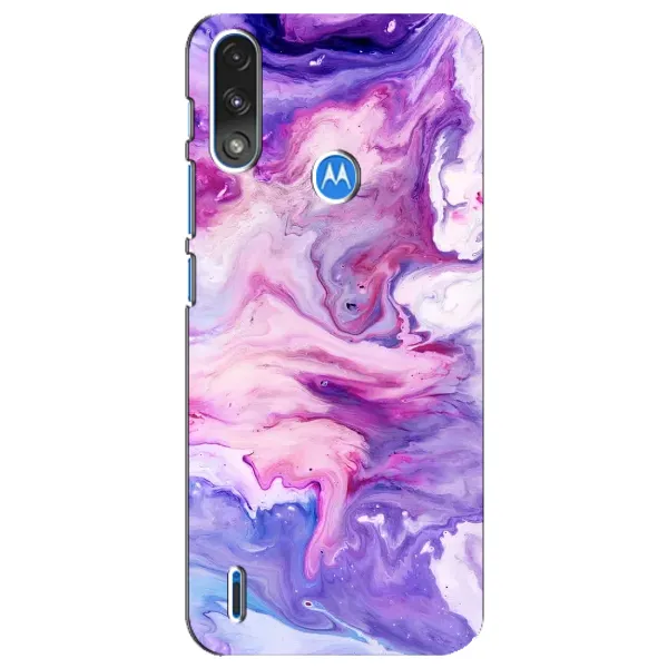Чехол с рисунком «Фиолетовый мрамор» для Motorola E7 Power Чехол с рисунком «Фиолетовый мрамор» для Motorola E7 Power