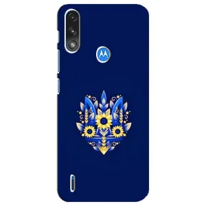 Чехол с картинкой (Патриотический ГЕРБ) на Motorola E7 Power (герб)