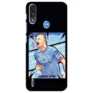Чехлы с принтом для Motorola E7 Power Футболист (гол Эрлинг Холланд)