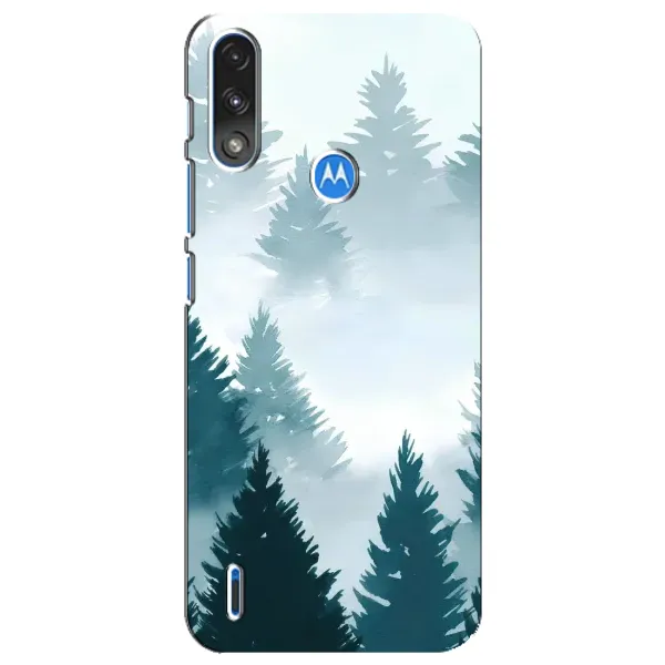 Чехол с рисунком «Горный лес» для Motorola E7 Power Чехол с рисунком «Горный лес» для Motorola E7 Power