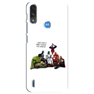 Чехлы для Motorola E7 Power (Для Христиан) (Иисус супергерой)