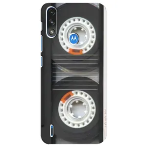 Чехол с Прикольным принтом на Motorola E7 Power (Кассета магнитофона)
