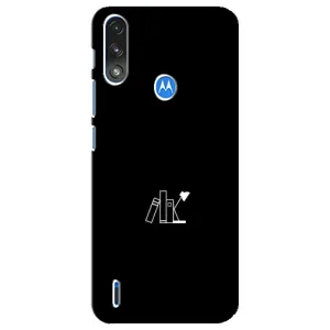 Чохол з картинками на чорному фоні для Motorola E7 Power (Книжки)