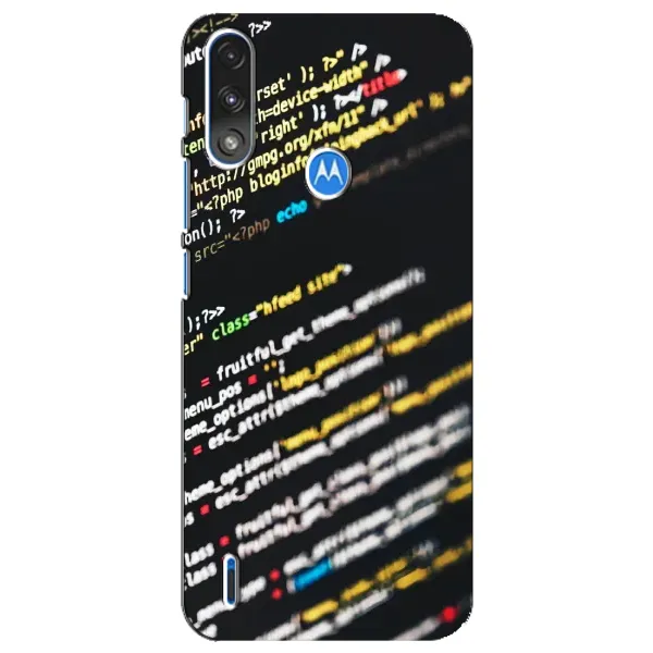 Чехол с рисунком «Код» для Motorola E7 Power Чехол с рисунком «Код» для Motorola E7 Power