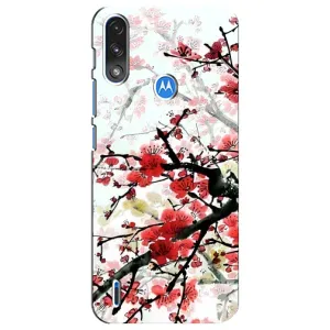 Чехол с принтом САКУРЫ на Motorola E7 Power (Красивая Сакура)