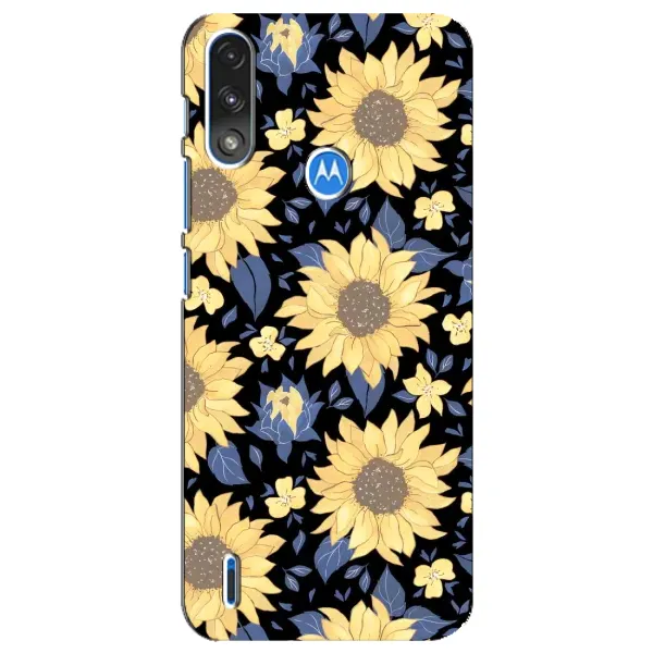 Чехол с рисунком «красивые цветы» для Motorola E7 Power Чехол с рисунком «красивые цветы» для Motorola E7 Power