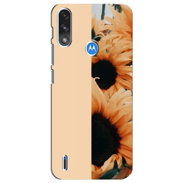 Чехол с рисунком «Красивые подсолнухи» для Motorola E7 Power Чехол с рисунком «Красивые подсолнухи» для Motorola E7 Power