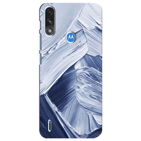 Чехол с рисунком «Краски мазки» для Motorola E7 Power