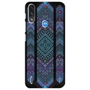 Силиконовый Чехол на Motorola E7 Power (Крутой орнамент)