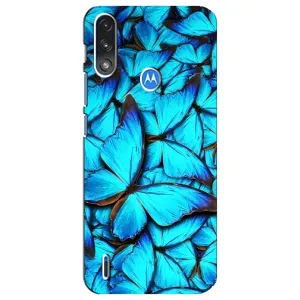 Силіконовий бампер з картинкою звірів для Motorola E7 Power (Крила метеликів)