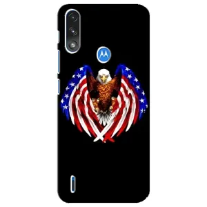 Чохол Прапор USA для Motorola E7 Power (Крила США)
