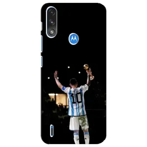 Чехлы Лео Месси Аргентина для Motorola E7 Power (Лео Чемпион)