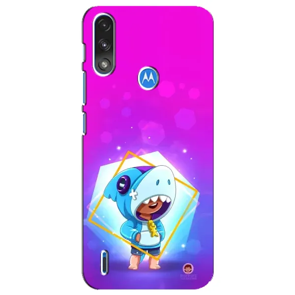 Чехол с рисунком «Леон в костюме Акулы» для Motorola E7 Power