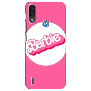 Силиконовый Чехол Барби Фильм на Motorola E7 Power (Лого Барби)