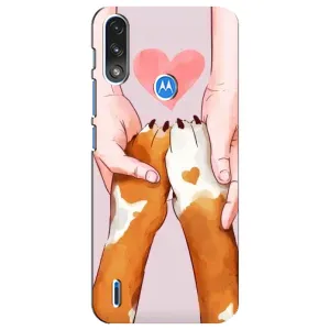 Чохол (ТПУ) Милі песики для Motorola E7 Power (Любов до собак)
