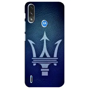 Чехлы с тематикой "Крутые машины" на Motorola E7 Power (Лого Maserati)