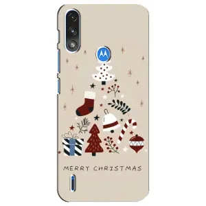 Чехол Санта Клаус для Motorola E7 Power (Merry Christmas)