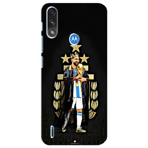 Чехол с рисунком «Месси король» для Motorola E7 Power
