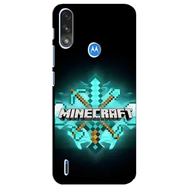 Чехол с рисунком «MineCraft 2» для Motorola E7 Power