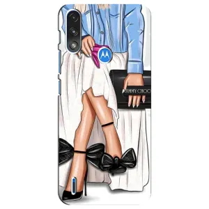 Силиконовый Чехол на Motorola E7 Power с картинкой Стильных Девушек (Мода)