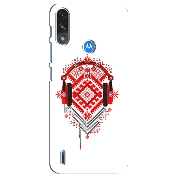 Чехол с рисунком «Модная вышиванка» для Motorola E7 Power Чехол с рисунком «Модная вышиванка» для Motorola E7 Power