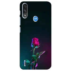 Чехлы с принтом Розочки для Motorola E7 Power (Ночная роза)