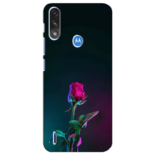 Чехол с рисунком «Ночная роза» для Motorola E7 Power Чехол с рисунком «Ночная роза» для Motorola E7 Power