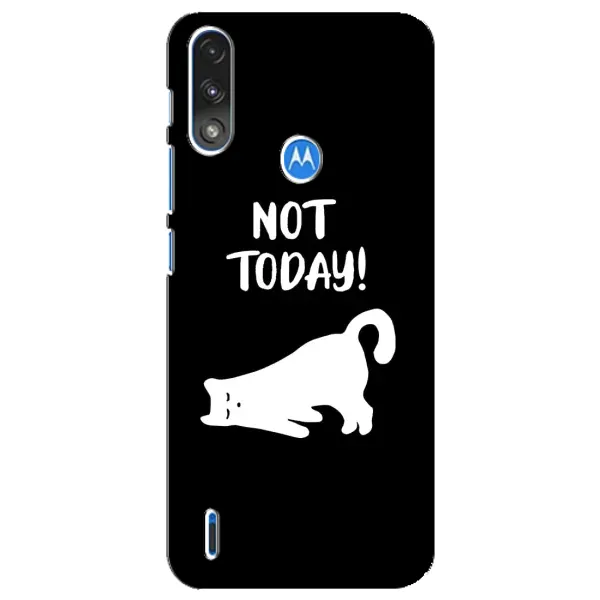 Чехол с рисунком «Not Today» для Motorola E7 Power Чехол с рисунком «Not Today» для Motorola E7 Power
