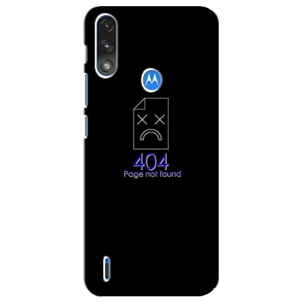 Чехол с рисунком «Ошибка 404» для Motorola E7 Power Чехол с рисунком «Ошибка 404» для Motorola E7 Power