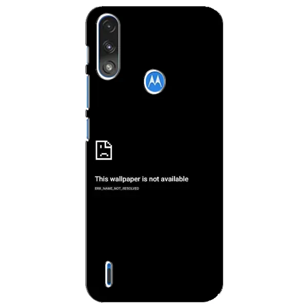 Чехол с рисунком «Ошибка» для Motorola E7 Power Чехол с рисунком «Ошибка» для Motorola E7 Power
