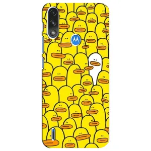 Силиконовый бампер с картинкой животных для Motorola E7 Power (Особенный)