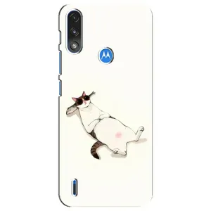 Чехол на тематику: Коты для Motorola E7 Power (Отдых)