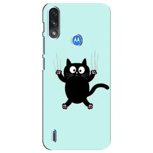 Чехол с рисунком «Падающий кот» для Motorola E7 Power
