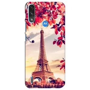 Чехол с Эйфелевой башней на Motorola E7 Power (Paris photo)