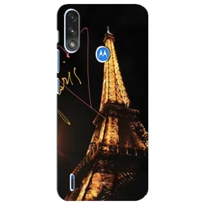 Чехол с Эйфелевой башней на Motorola E7 Power (Paris)