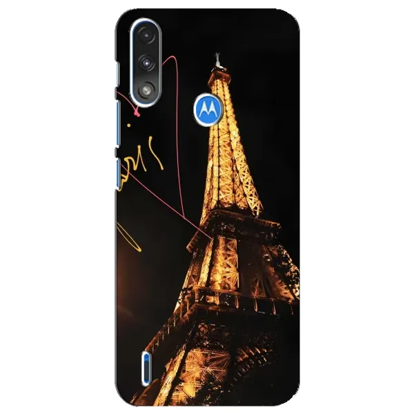 Чехол с рисунком «Paris» для Motorola E7 Power Чехол с рисунком «Paris» для Motorola E7 Power