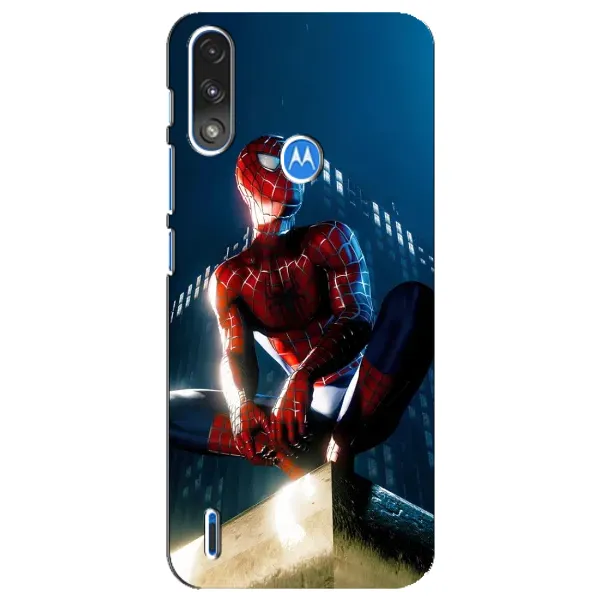 Чехол с рисунком «Паук на доме» для Motorola E7 Power Чехол с рисунком «Паук на доме» для Motorola E7 Power