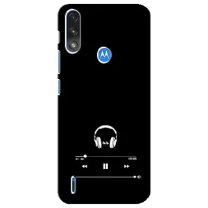 Чохол з картинками на чорному фоні для Motorola E7 Power (Плеєр)
