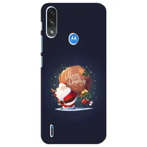 Чехол Санта Клаус для Motorola E7 Power (Подарки от Санты)
